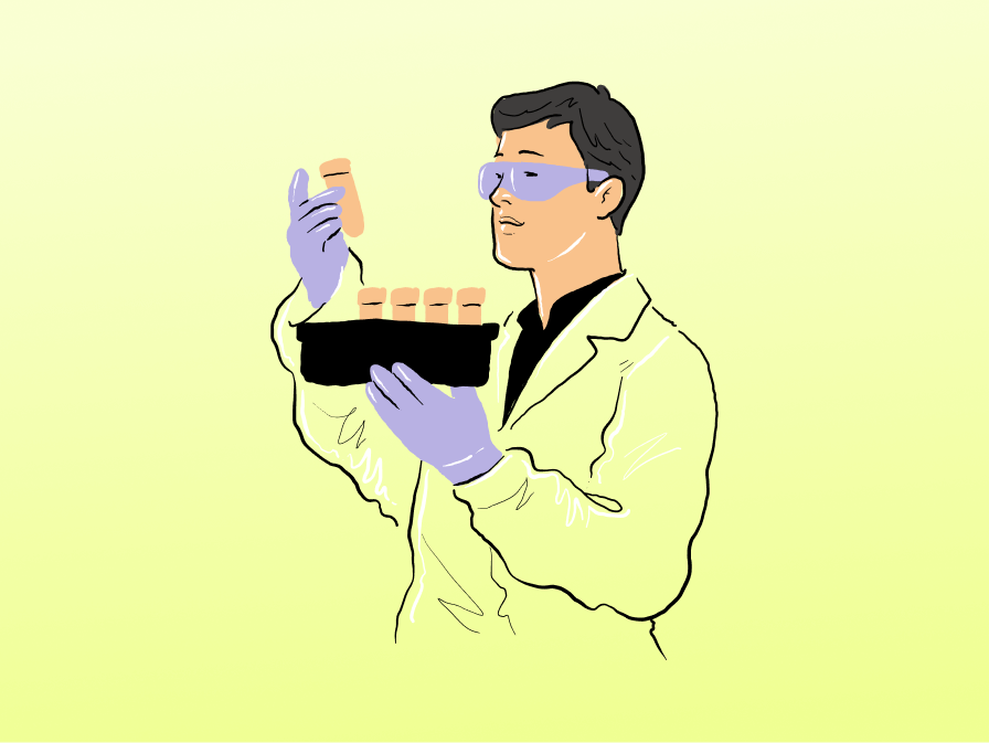 Illustration Example of a Chemist